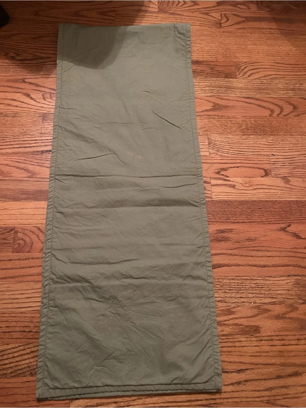 Green & White Cottagecore Inspired Table Runner
